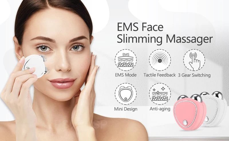 Mini instrumento de belleza de microcorriente, masajeador adelgazante Facial portátil, EMS, contorno delicado, Lifting, reafirmante de la piel Facial