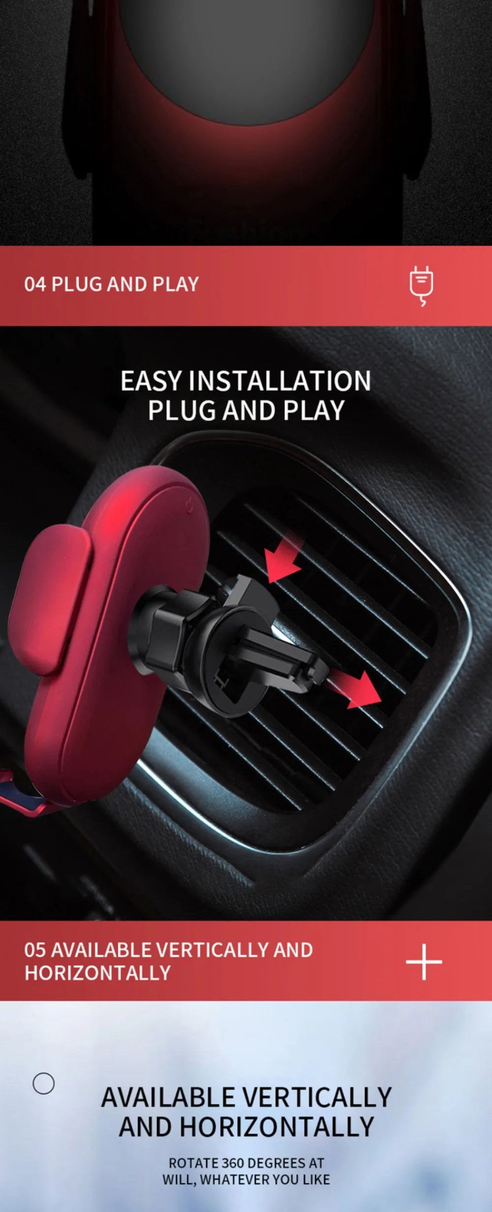 Cargador inalámbrico para coche, soporte de teléfono de montaje automático para iPhone 15, 14, 13 Pro Max, Samsung, Xiaomi, Huawei, carga rápida por inducción, 50W