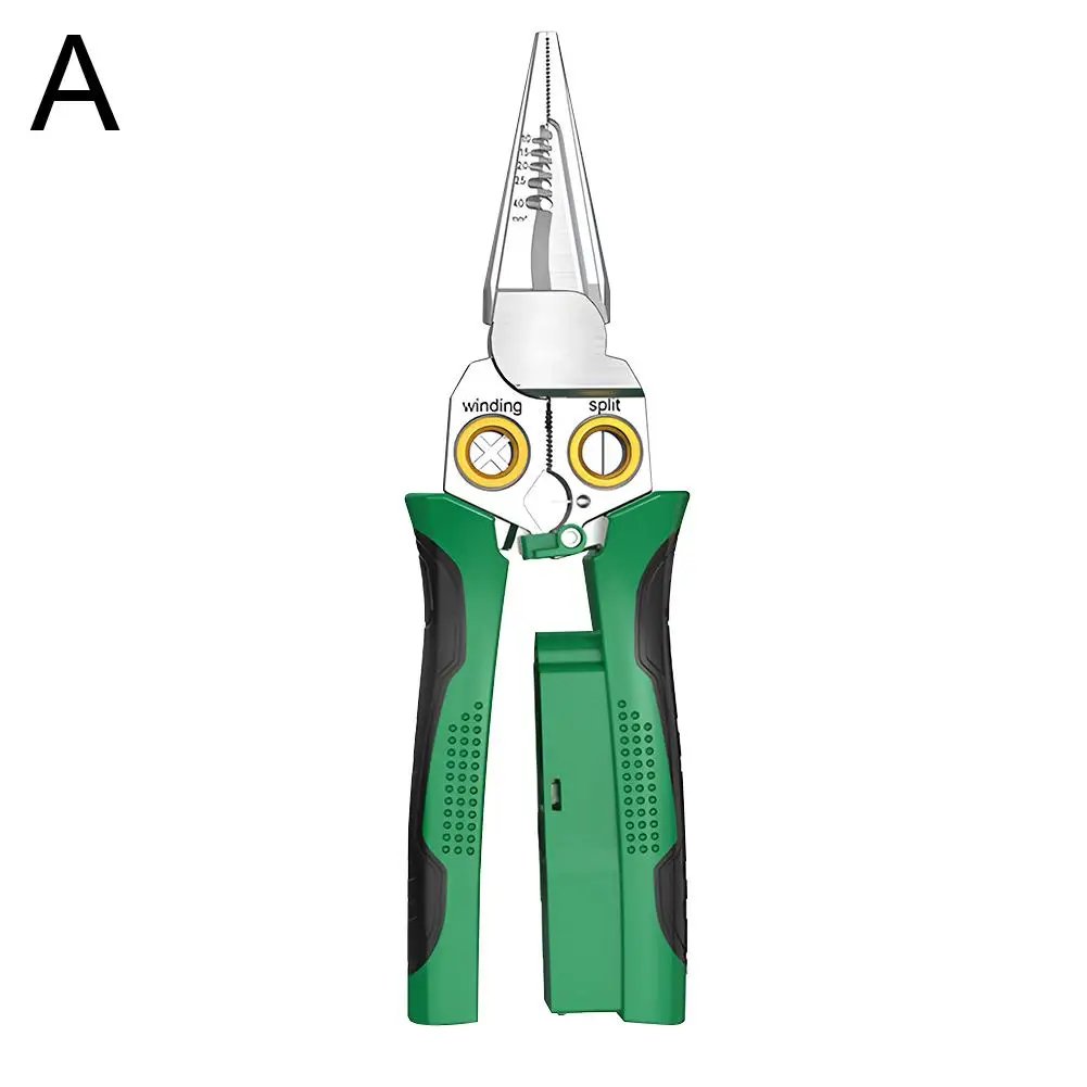 Alicates Pelacables 8/7 en 1 Multifunción, cortador de cables de electricista, pelacables, herramientas de reparación de bobinado