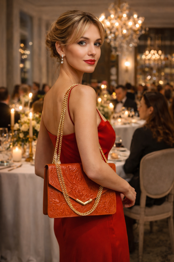 Ali Roja Mujer Bolso Clutch Ali