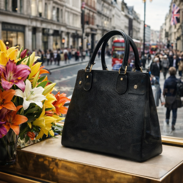 Yoselyn Negra Bolso Yocelyn Piel Genuina Hecho a Mano