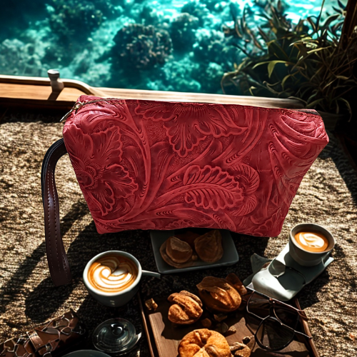 Cosmetiquera en Piel Genuina Suave