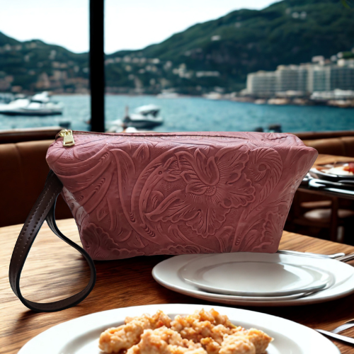 Cosmetiquera en Piel Genuina Suave