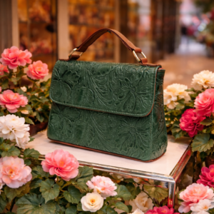 Sara Verde Bolsa en Piel Genuina Modelo Sara