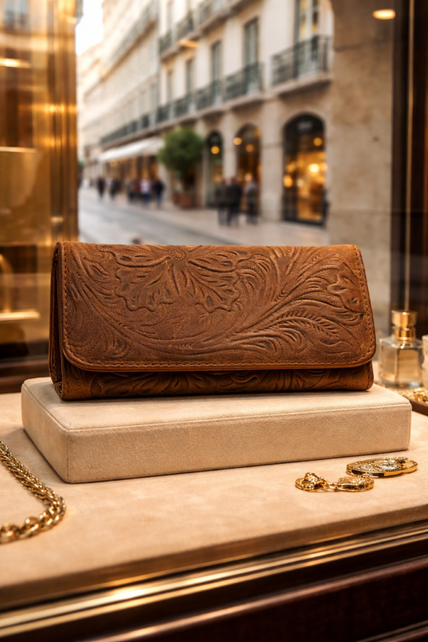 Cartera Marron Cartera Triple