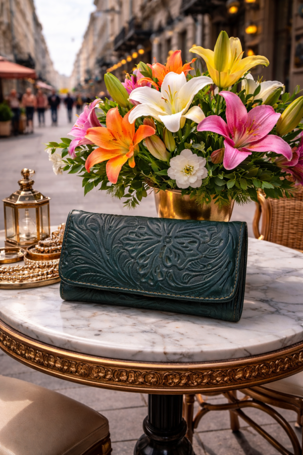 Cartera Negra Cartera Triple