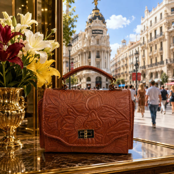 Bolso Cloe de Piel Cincelada Premium